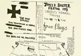 Colin McCahon, James K Baxter Festival 1973, lithograph