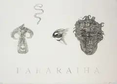 Pararaiha by Shane Cotton, lithograph, 34/40, sold Feb 2016