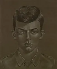 Milton Torres by Peter Stichbury, coloured pencil on paper, 2014, offered Feb 2016