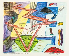 The Broken Engagement by Gavin Chilcott, pastel and graphite on paper, sold Feb 2016