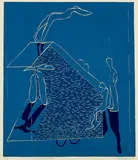Clive Humphries, Figures by the Pool, screenprint, 7/8