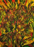 Dean Buchanan, Red Hot Pokers, oil on canvas