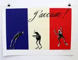 Stanley Palmer, J’accuse, screenprint
