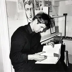 Michael Dunn, Philip Trusttum in Tony Fomison’s Studio, gelatin silver print
