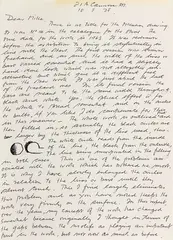 Gordon Walters, Correspondence from the period 1970-1981, approximately 90 handwritten pages of letters addressed to Michael Dunn