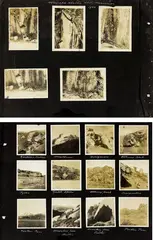 Theodorus Johannes Schoon, Archive of Maori Cave Art Photographs, annotated by the artist and dated 1950; mounted to black photographic album