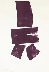 Untitled by Ralph Hotere, screenprint, 6/12, offered Dec 2015