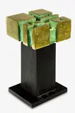 Guy Ngan, Untitled, cast bronze on wooden base