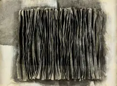 Don Peebles, Untitled, acrylic and graphite on collaged paper