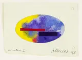 Gretchen Albrecht, Winter I, watercolour and collage on paper