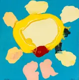 Pat Hanly, Life, energy, acrylic and enamel on board