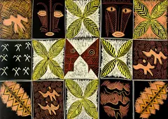 Fatu Feu’u, Va Fanu A, woodcut on Arches paper, edition of 60