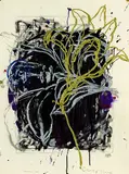 Crown of Thorns by John Reynolds, acrylic and oilstick on paper, offered Dec 2015