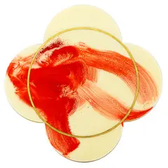 Max Gimblett, Harvest, acrylic, Swiss gold, pencil, gesso and epoxy on board