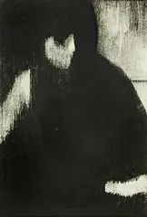 John Drawbridge, Woman Reading, mezzotint, 16/100