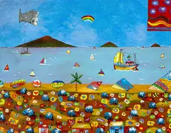 Untitled by Alan Taylor, oil on canvas board, offered Dec 2015