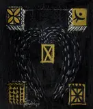 Fatu Feu’u, Agaga Puaikura, mixed media on canvas