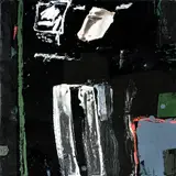 Keren Cook, Study for Infrastructure V, oil on board