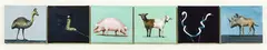 Wild Things by Joanna Braithwaite, oil on canvas, six panels, offered Dec 2015