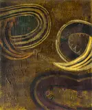 Charlotte Graham, He Waharoa I, oil and mixed media on canvas