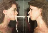 Ben Webb, Study V, watercolour and opalescent pigments on rag paper , diptych