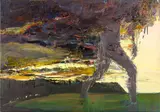 Euan MacLeod, Walking out of the Storm, oil on canvas