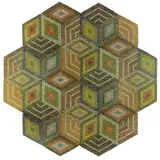 Lionel Bawden, Untitled (Large Wallpiece), staedtler pencils, epoxy resin and linseed oil