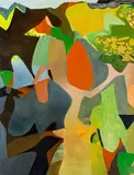 Louise Henderson, Abstract Painting – Bush Series