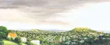 Peter Siddell, Northern City, oil on linen