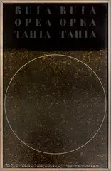 Ralph Hotere, Ruia Ruia, Opea Opea, Tahia Tahia, acrylic and brolite lacquer on board