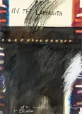 In the labyrinth, at the demolishing by Ralph Hotere, acrylic on paper, sold Nov 2015