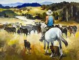 Peter McIntyre, Untitled – The Drover