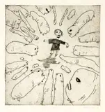 Jason Greig, Say Cheese, etching, 2/20