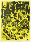 Bill Hammond, Eating, lithograph, 7/24