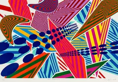 Data Attraction 2 by Sara Hughes, screenprint, 16/25, sold Sep 2015