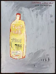 Rob Tucker, Tuatara – Pale Ale, acrylic and crayon on board