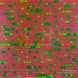 Sara Hughes, Circulate (Red/Green), screenprinted vinyl on board