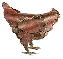 Untitled - Rooster by Jeffrey Thomson, corrugated iron, sold Sep 2015