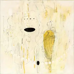 Untitled by Séraphine Pick, mixed media on canvas, offered Sep 2015