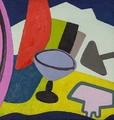 Eion Stevens, Set for an Imaginary Sea Drama, oil on canvas affixed to board