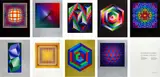 Victor Vasarely, Réponses à Vasarely, Studio Bruckmann, Munich, Éditions Lahumiere, Paris, 1974, 1974, complete set of six screenprints and six colour reproductions on thick wove paper printed in colours, 1974, edition 101/340