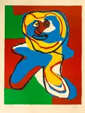 Untitled - child by Karel Appel, colour lithograph, sold Sep 2015