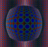 Victor Vasarely, Gyuru – H. 1, silkscreen print, 156/250