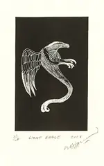 Giant Eagle by Bill Hammond, etching, 21/24, sold Sep 2015