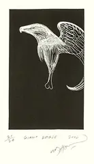 Giant Eagle by Bill Hammond, etching, 21/24, sold Sep 2015