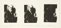 Jason Greig, The Knight … Death … and the Devil, three monoprints, A/P