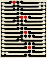 Untitled by Gordon Walters, screenprint, sold Sep 2015
