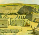Colin Vernon Wheeler, Untitled – Quarry, Oamaru, oil on board