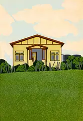 Mabel Mitchell’s Place, Waiotemarama, Hokianga by Robin White, screenprint, 35/45, sold Sep 2015