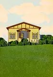 Robin White, Mabel Mitchell’s Place, Waiotemarama, Hokianga, screenprint, 35/45